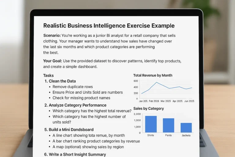 business intelligence exercises