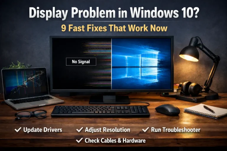 display problem in windows 10